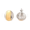 304 Stainless Steel Two Tone Stud Earrings EJEW-F355-04GP-07-2