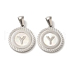 304 Stainless Steel Pendants STAS-I204-Y-P-1