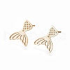 Brass Ear Studs EJEW-I227-01G-1