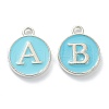 Platinum Plated Alloy Enamel Charms ENAM-XCP0001-04-2