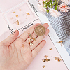 Beebeecraft 12Pcs Bowknot Brass Stud Earring Findings KK-BBC0011-92G-3