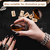 AHADERMAKER 2Pcs Mother's Day Gifts Natural Tiger Eye Palm Stones AJEW-GA0007-90A-6
