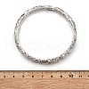 Brass Bangles for Women BJEW-D313-03P-5