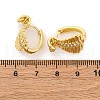 Snake Brass Micro Pave Cubic Zirconia Hoop Earrings EJEW-R025-18G-5