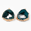 Druzy Resin Pendants RESI-R428-024-3