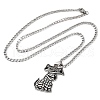 304 Stainless Steel Pendant Necklaces NJEW-C066-02P-2