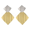 Brass Dangle Stud Earrings EJEW-S262-01GP-2