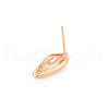 Brass Earring Findings X-KK-S356-441-NF-5