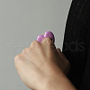 3D Heart Zinc Alloy Enamel Finger Rings FS-WG26371-02-1