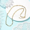 304 Stainless Steel Paperclip Chains Necklaces for Women NJEW-JN04744-2