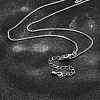 Long-Lasting Plated Brass Curb Chain Necklaces NJEW-K112-07P-NF-1