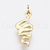 Brass Charms ZIRC-F083-019G-RS-2