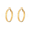 Stylish Stainless Steel Heart Hoop Earrings JK4494-1-2