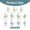 18Pcs 9 Style Brass Micro Pave Clear Cubic Zirconia Pendants KK-TA0001-10-3