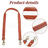 Cowhide & Polycotton Bag Handles PURS-WH0005-92AB-4