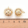 Brass Micro Pave Cubic Zirconia Pendants ZIRC-T016-15-3