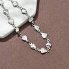 304 Stainless Steel Link Bracelets BJEW-Z132-01P-3