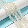 Baking Painted Imitation Jade Glass Round Bead Strands DGLA-Q021-8mm-01-1