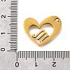 201 Stainless Steel Pendants STAS-A116-01G-08-3