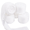 DELORIGIN 5 Rolls 5M Satin Frayed Ribbon SRIB-DR0001-01B-1