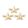 Rack Plating Brass Connector Charms KK-G512-10B-G-1