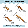 GOMAKERER 2000Pcs 4 Styles Glass Twisted Bugle Beads SEED-GO0001-09B-2