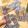 3 Rolls Tartan Cotton Linen Frayed Ribbon OCOR-TAC0035-11B-6