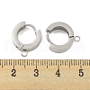 304 Stainless Steel Hoop Earring Findings STAS-A091-02P-3