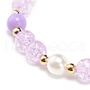 Acrylic Imitation Pearl Stretch Bracelet BJEW-JB08448-03-6