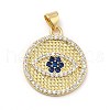 Brass Micro Pave Cubic Zirconia Pendants KK-H433-16G-1