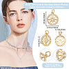 Beebeecraft 10Pcs 2 Colors Brass Pendants KK-BBC0016-17-2