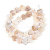 Electroplated Natural Freshwater Shell Carved Beads Strands SHEL-T020-14-2