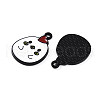 Spray Painted Alloy Enamel Pendants ENAM-T020-30-RS-2
