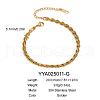 Stainless Steel Chain Anklets for Unisex BL6999-4-1