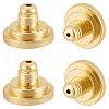 Beebeecraft 8Pcs Brass Ear Nuts FIND-BBC0003-57G-1