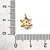 Brass Micro Pave Cubic Zirconia Pendants KK-D356-01A-G-3