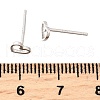 925 Sterling Silver Hollow Heart Stud Earrings EJEW-Q030-01P-3