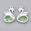 Eco-Friendly Alloy Glass Pendants GLAA-T011-01S-NF-2