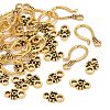 Tibetan Style Hook and Eye Clasps X-GLF1278Y-3