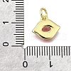 Brass Enamel Charms KK-V007-39G-3