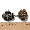 Natural Tiger Eye Copper Wire Wrapped Pendants G-K338-07P-02-3