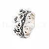 Crown Alloy Finger Ring RJEW-N029-096-2