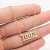 1992 Birth Year Number 201 Stainless Steel Pendant Cable Chain Necklaces FS-WGB5F08-12-1