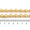 Rack Plating Brass Ball Chain Necklaces for Women NJEW-G102-01D-G-4