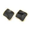 PVD Vacuum Plating 304 Stainless Steel & Enamel Stud Earrings for Women EJEW-G401-02G-03-2
