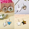 8 Sets 8 Style DIY Sublimation Blank Earring Making Finding Kit DIY-SZ0007-73-3
