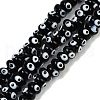 Handmade Evil Eye Lampwork Beads Strands LAMP-A007-02B-04-1