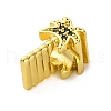 Rack Plating Brass Micro Pave Cubic Zirconia Beads KK-Z081-05-2