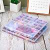 2Pcs 2 Style Transparent Plastic Bead Containers CON-SZ0001-29-6