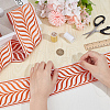Olycraft 5M Polyester Jacquard Leaf Ribbon OCOR-OC0001-59C-3